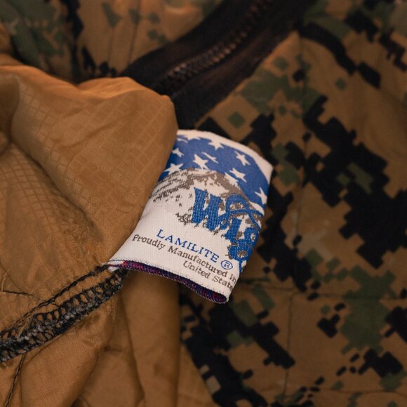 Wiggy's Woobie Liner Jacket in MARPAT Camo / Coyote Tan - Men's LG Made in USA - Picture 8 of 8